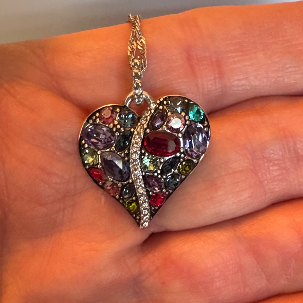 Brighton Multicolor Heart Pendant Necklace